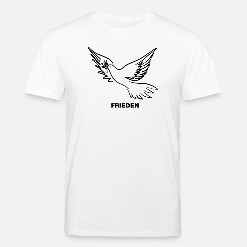 Frieden / Pace / Peace - Friedenstaube - Stanley/Stella Unisex Bio-T-Shirt CREATOR - Weiß