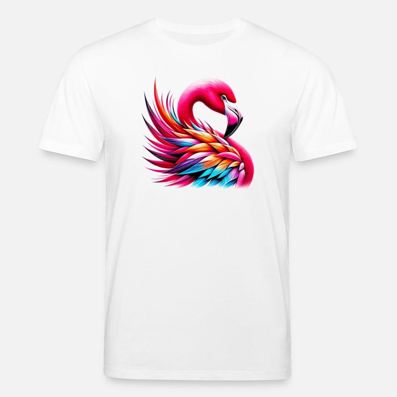 Flamant - T-shirt bio CREATOR Stanley/Stella Unisexe - blanc