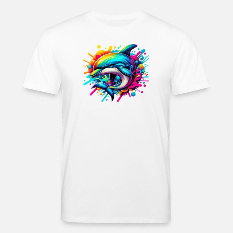 Dauphin - T-shirt bio CREATOR Stanley/Stella Unisexe - blanc