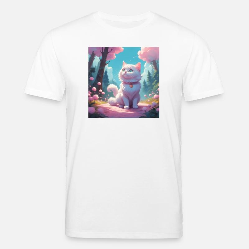 Kätzchen im Wald - Stanley/Stella Unisex Bio-T-Shirt CREATOR  - Weiß