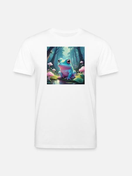 Frosch im Märchenwald - Stanley/Stella Unisex Bio-T-Shirt CREATOR  - Weiß
