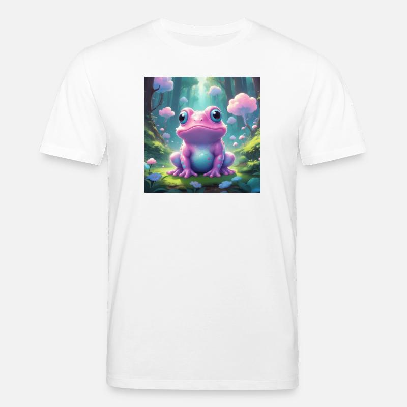 Grenouille dans la forêt enchantée - T-shirt bio CREATOR Stanley/Stella Unisexe - blanc