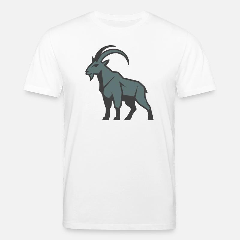 Bergziege - Stanley/Stella Unisex Bio-T-Shirt CREATOR  - Weiß