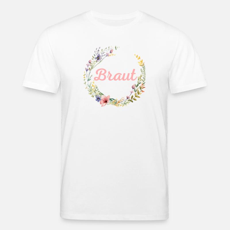 Braut Mädels-Braut! Personalisierbar - Stanley/Stella Unisex Bio-T-Shirt CREATOR  - Weiß