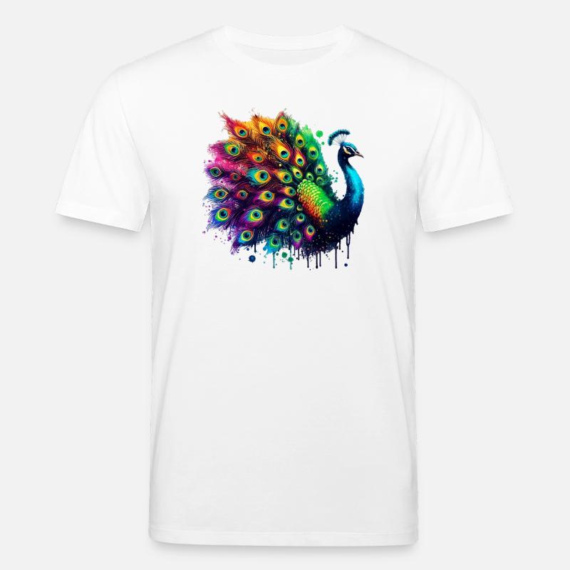 Pfau - Stanley/Stella Unisex Bio-T-Shirt CREATOR  - Weiß