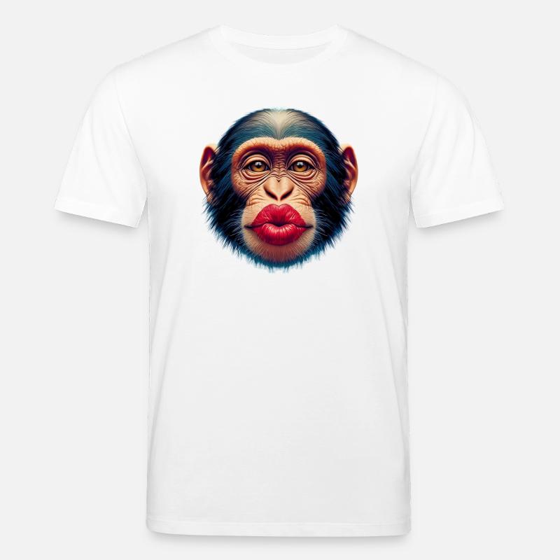 Baiser de singe - T-shirt bio CREATOR Stanley/Stella Unisexe - blanc