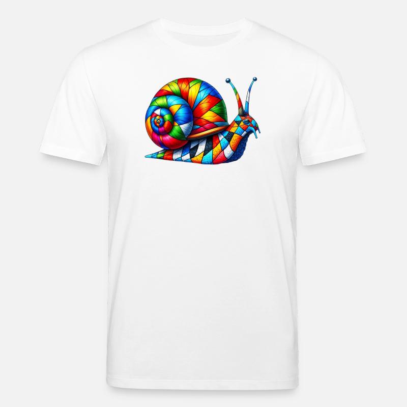Schnecke - Stanley/Stella Unisex Bio-T-Shirt CREATOR - Weiß