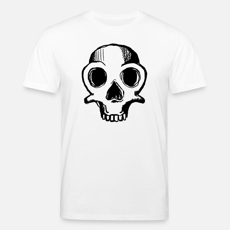 skull 1c - Stanley/Stella CREATOR Unisex Organic T-Shirt - white