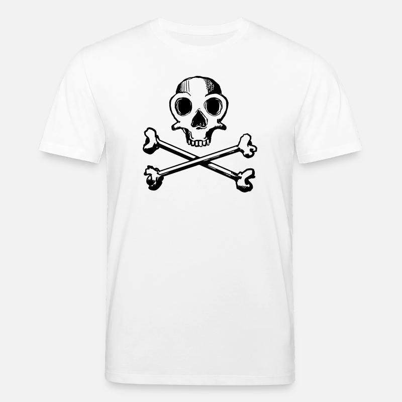 Skull and Bones 1c - Stanley/Stella Unisex Bio-T-Shirt CREATOR - Weiß