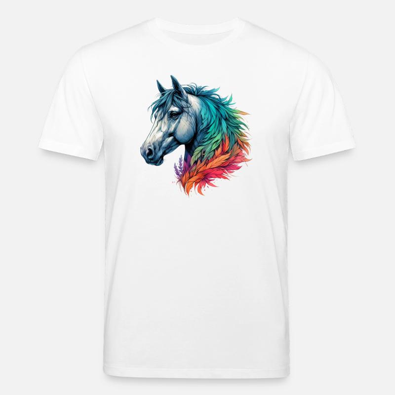 Pferd - Stanley/Stella Unisex Bio-T-Shirt CREATOR  - Weiß