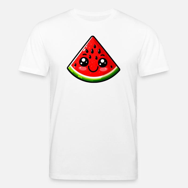 Wassermelone Wassermelonen - Stanley/Stella Unisex Bio-T-Shirt CREATOR  - Weiß