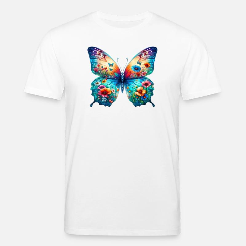 Papillon - T-shirt bio CREATOR Stanley/Stella Unisexe - blanc