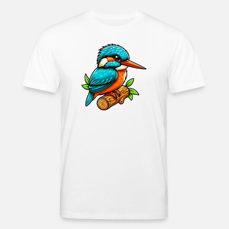 Eisvogel - Stanley/Stella Unisex Bio-T-Shirt CREATOR  - Weiß