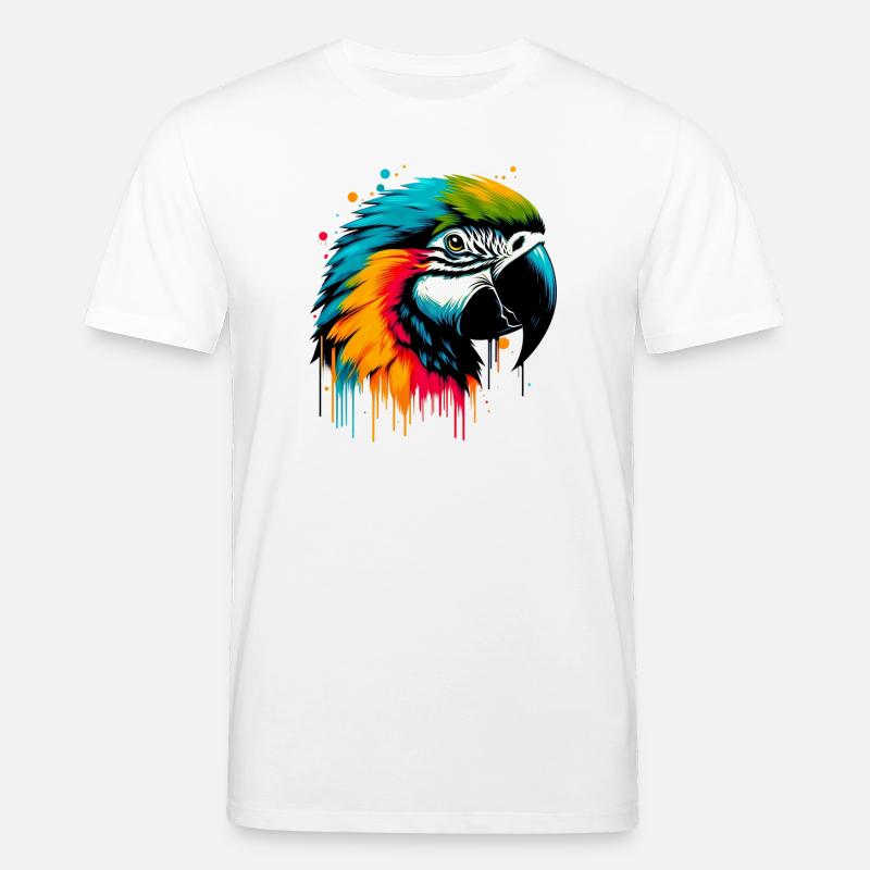 Papagei - Stanley/Stella Unisex Bio-T-Shirt CREATOR  - Weiß