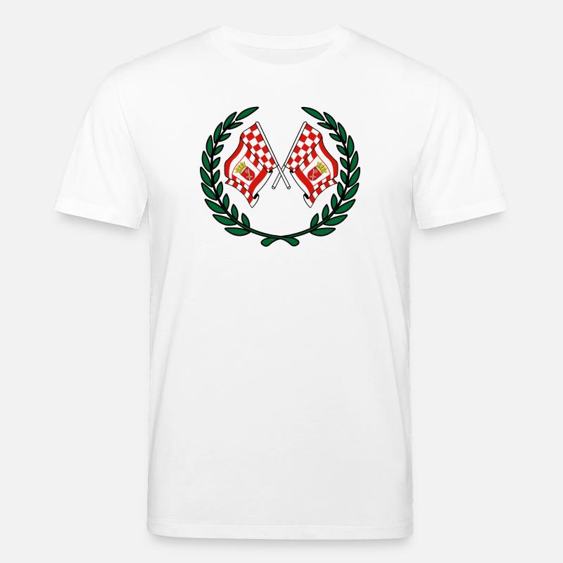 Drapeaux Brême couronne de laurier - T-shirt bio CREATOR Stanley/Stella Unisexe - blanc