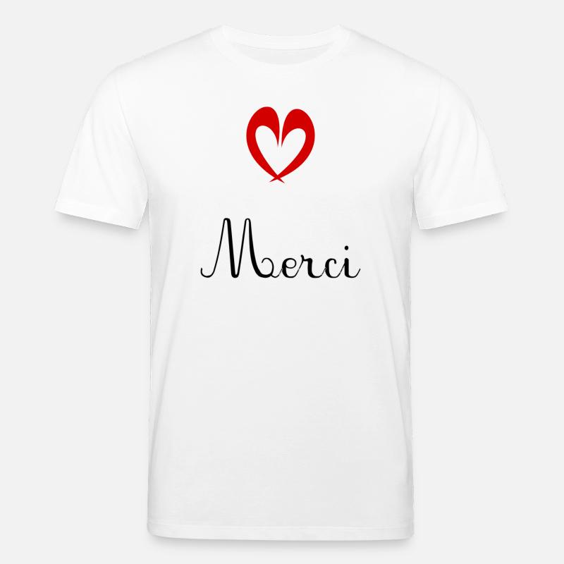 MERCI. MAÎTRESSE. MAÎTRE. MERCI MAÎTRESSE - T-shirt bio CREATOR Stanley/Stella Unisexe - blanc