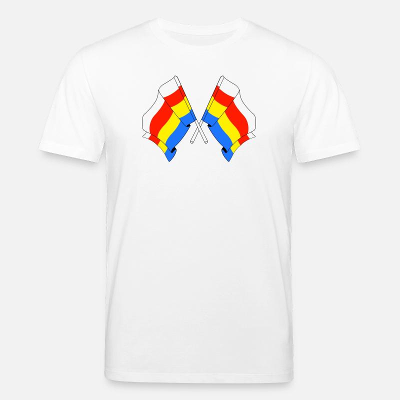 Zwei Flaggen Podlachien - Stanley/Stella Unisex Bio-T-Shirt CREATOR - Weiß