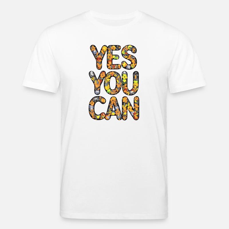 Flora Vrolijkheid Textgestaltung - Stanley/Stella Unisex Bio-T-Shirt CREATOR  - Weiß