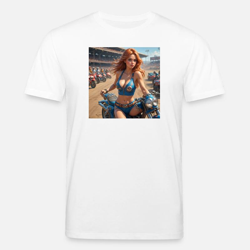 Dirt Track Diva - Stanley/Stella Unisex Bio-T-Shirt CREATOR  - Weiß