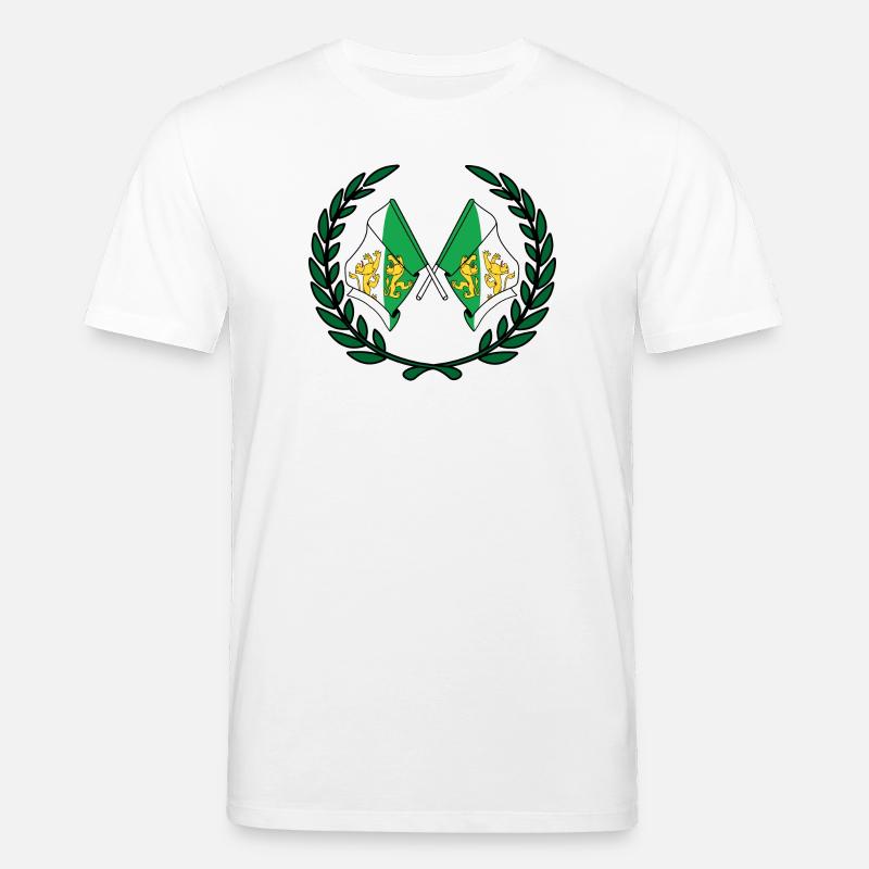 Fahnen Grafschaft Thurgau Schweiz Lorbeerkranz - Stanley/Stella Unisex Bio-T-Shirt CREATOR  - Weiß
