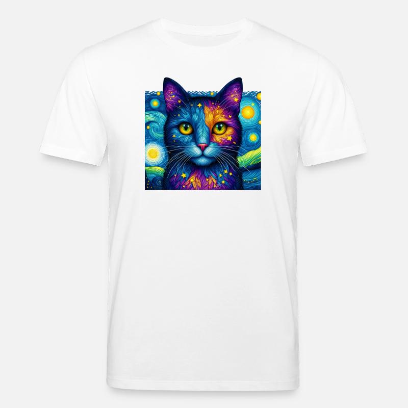 Katze - Stanley/Stella Unisex Bio-T-Shirt CREATOR  - Weiß