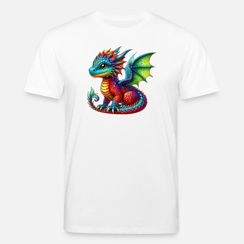 Drache - Stanley/Stella Unisex Bio-T-Shirt CREATOR  - Weiß