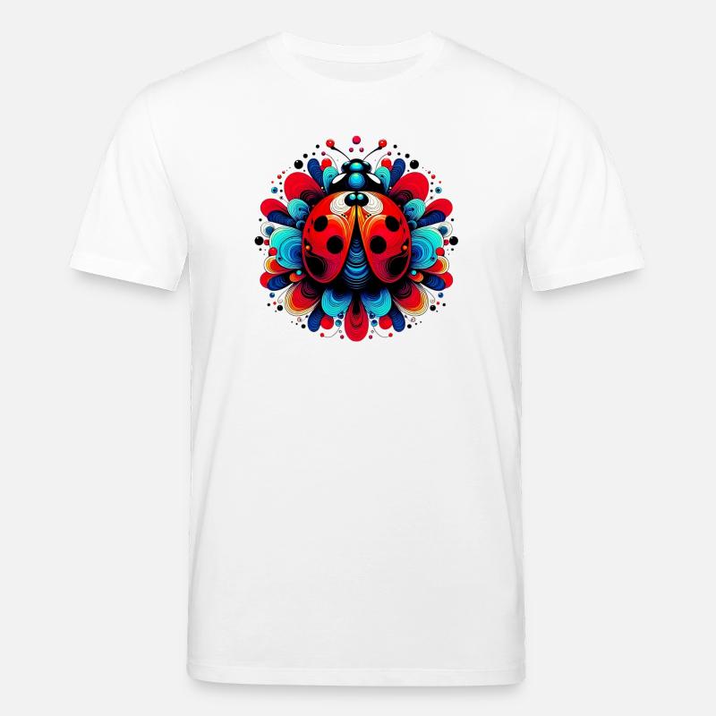 Marienkäfer - Stanley/Stella Unisex Bio-T-Shirt CREATOR  - Weiß