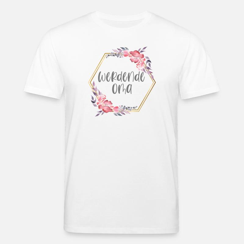 Boho werdende Oma Schwangerschaft Geschenk - Stanley/Stella Unisex Bio-T-Shirt CREATOR  - Weiß