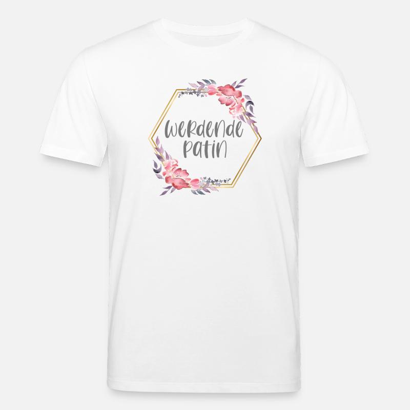 Boho werdende Patin Geschenk - Stanley/Stella Unisex Bio-T-Shirt CREATOR - Weiß