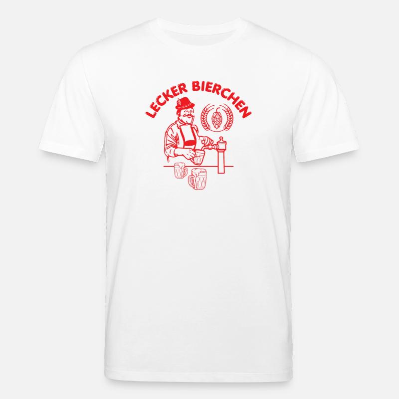 Lustiges lecker Bierchen Döner Retro Design - Stanley/Stella Unisex Bio-T-Shirt CREATOR  - Weiß