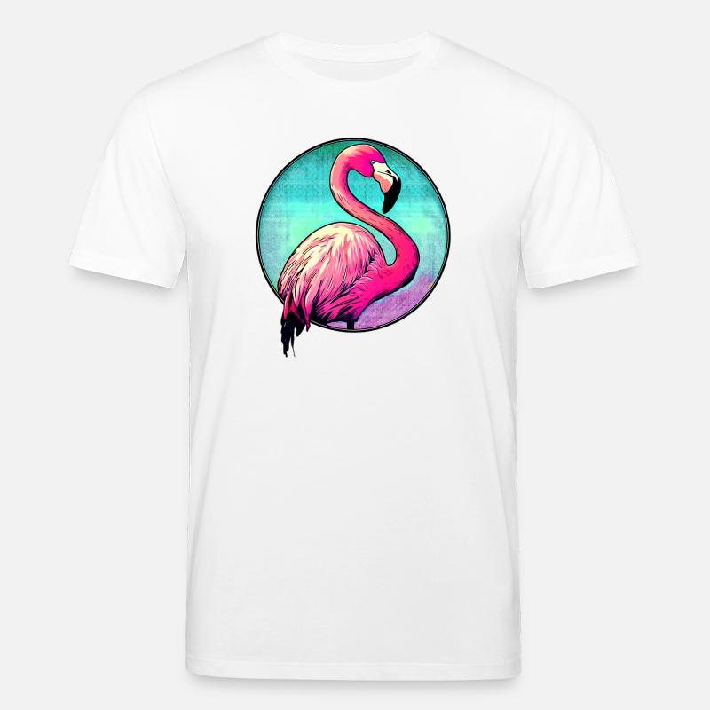 Flamingo - Stanley/Stella Unisex Bio-T-Shirt CREATOR  - Weiß