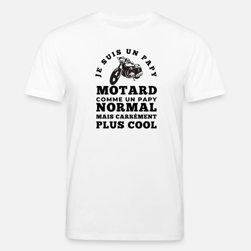 Ich bin ein Biker-Opa - Stanley/Stella Unisex Bio-T-Shirt CREATOR  - Weiß