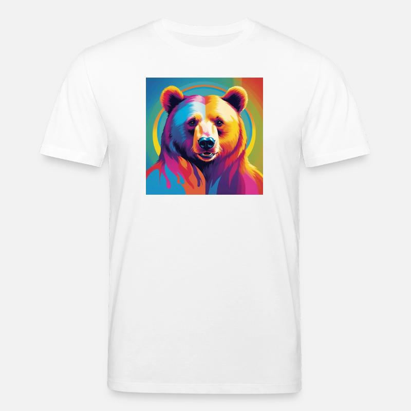 Pride Bear - Stanley/Stella Unisex Bio-T-Shirt CREATOR  - Weiß