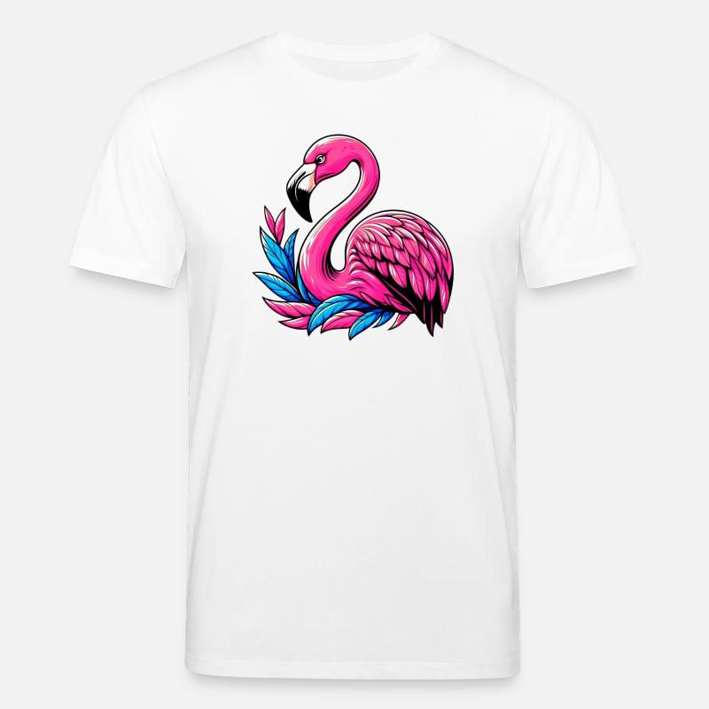 Flamingo - Stanley/Stella Unisex Bio-T-Shirt CREATOR  - Weiß