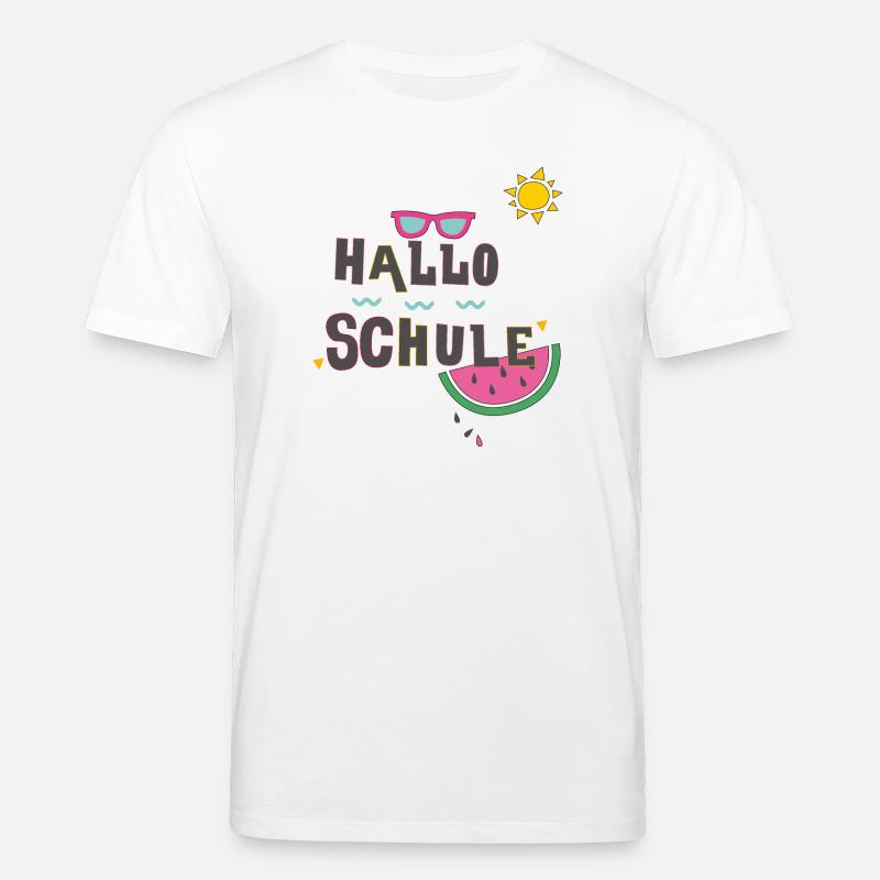 Hallo Schule, Einschulung - Stanley/Stella Unisex Bio-T-Shirt CREATOR  - Weiß