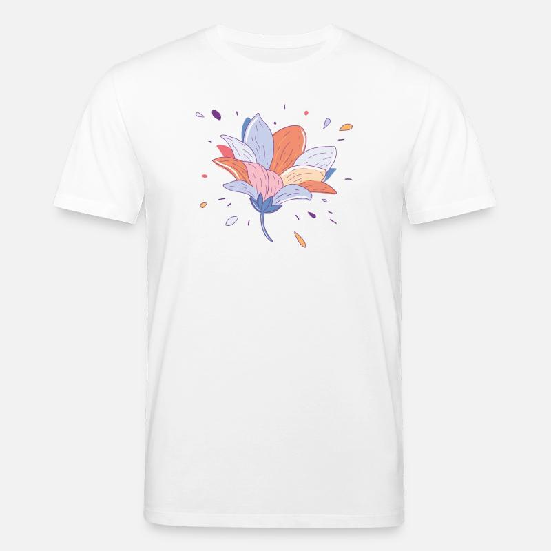 Fleur d’été - T-shirt bio CREATOR Stanley/Stella Unisexe - blanc