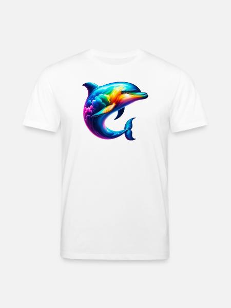 Dolphin - Stanley/Stella CREATOR Unisex Organic T-Shirt - white