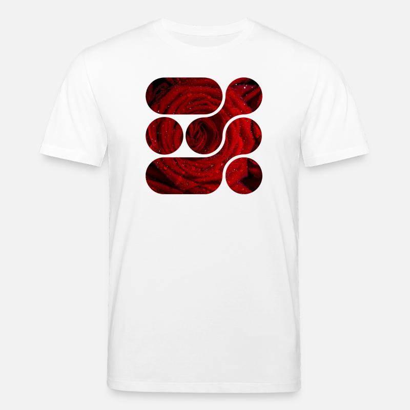 OCHOOO - Rote Rose - Stanley/Stella Unisex Bio-T-Shirt CREATOR  - Weiß