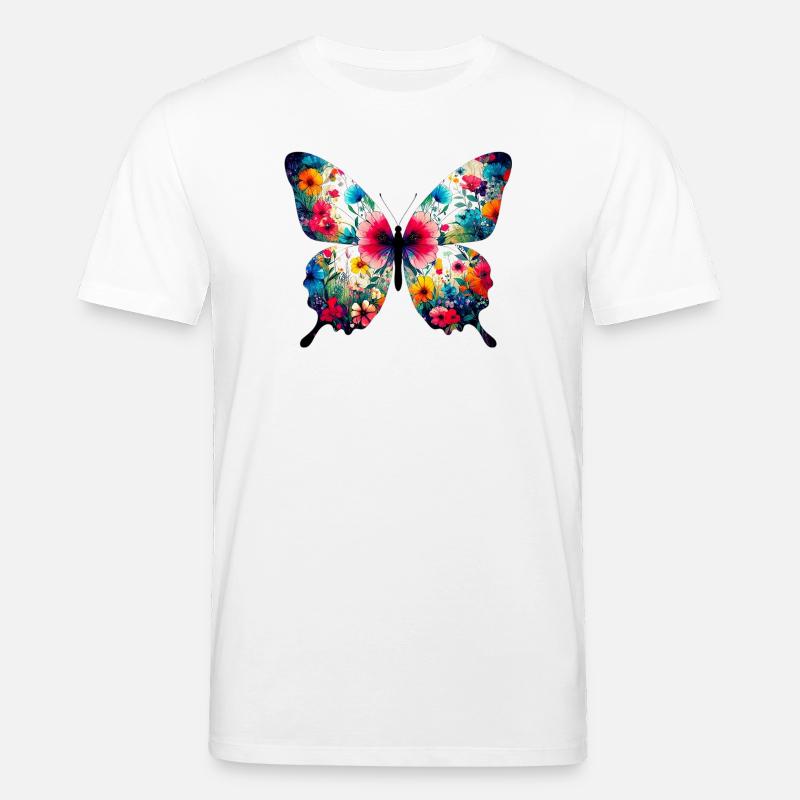 Schmetterling - Stanley/Stella Unisex Bio-T-Shirt CREATOR  - Weiß