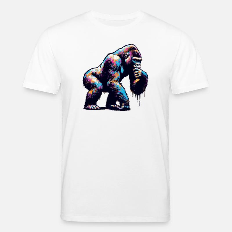 Gorilla - Stanley/Stella Unisex Bio-T-Shirt CREATOR  - Weiß