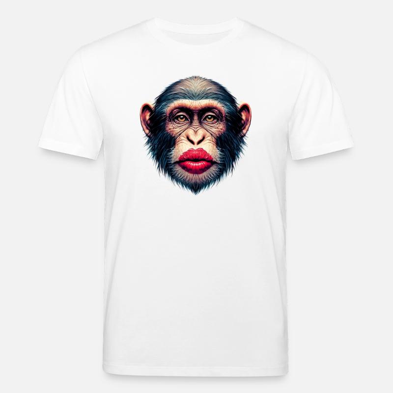 Baiser de singe - T-shirt bio CREATOR Stanley/Stella Unisexe - blanc