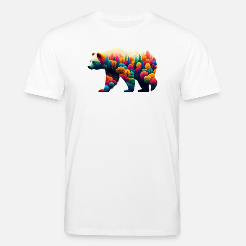 Bär - Stanley/Stella Unisex Bio-T-Shirt CREATOR  - Weiß