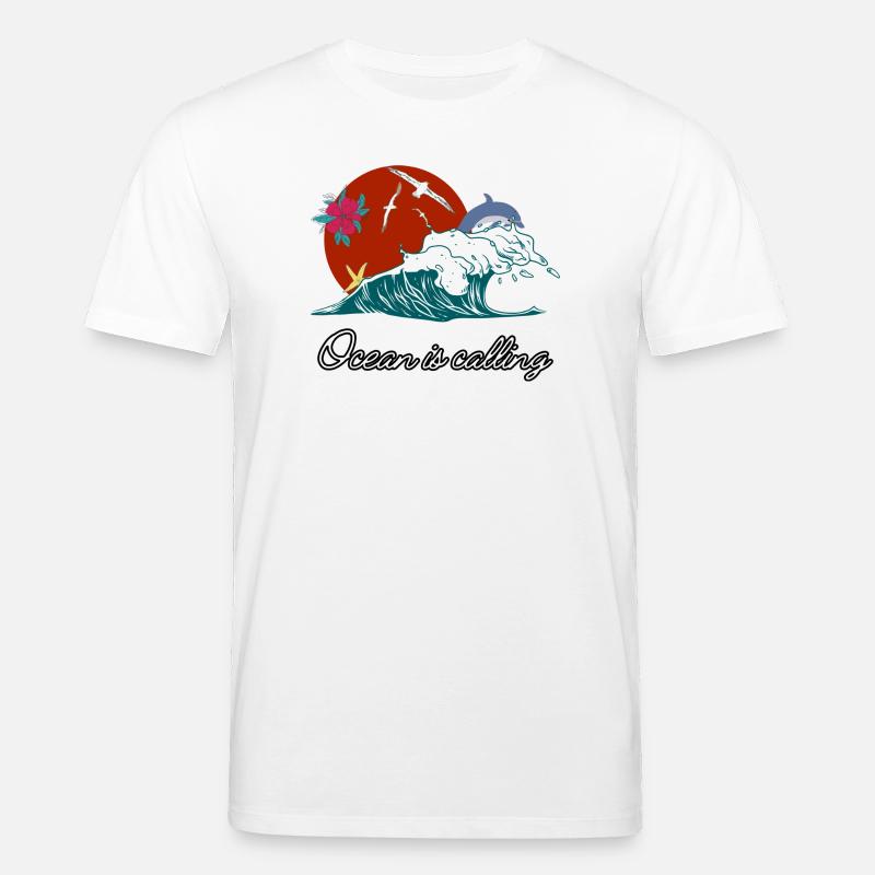 Das Meer ruft - Stanley/Stella Unisex Bio-T-Shirt CREATOR  - Weiß