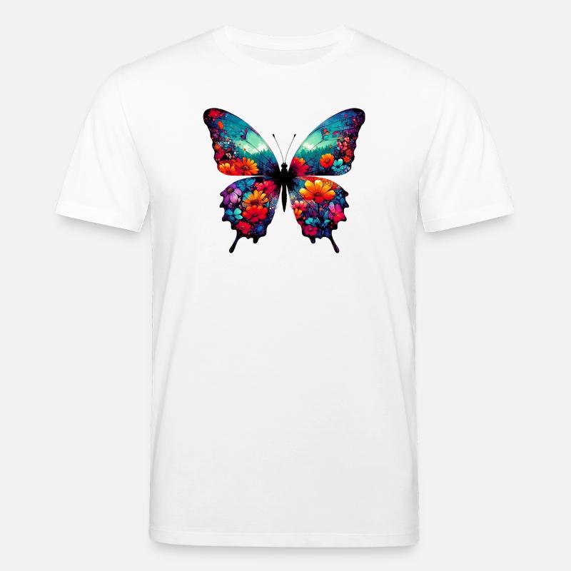 Schmetterling - Stanley/Stella Unisex Bio-T-Shirt CREATOR  - Weiß