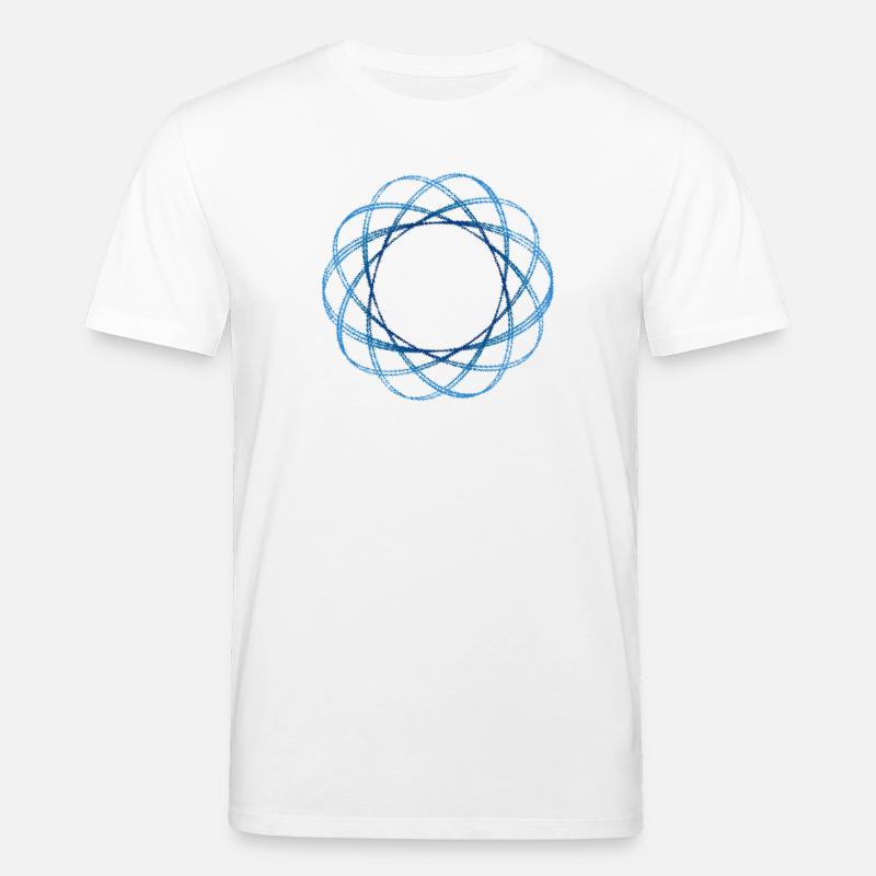 geometrical form (mod.) gekräuselt - Stanley/Stella Unisex Bio-T-Shirt CREATOR  - Weiß