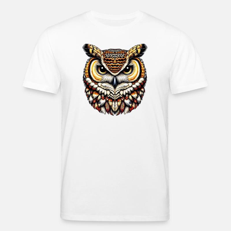 Eule - Stanley/Stella Unisex Bio-T-Shirt CREATOR  - Weiß