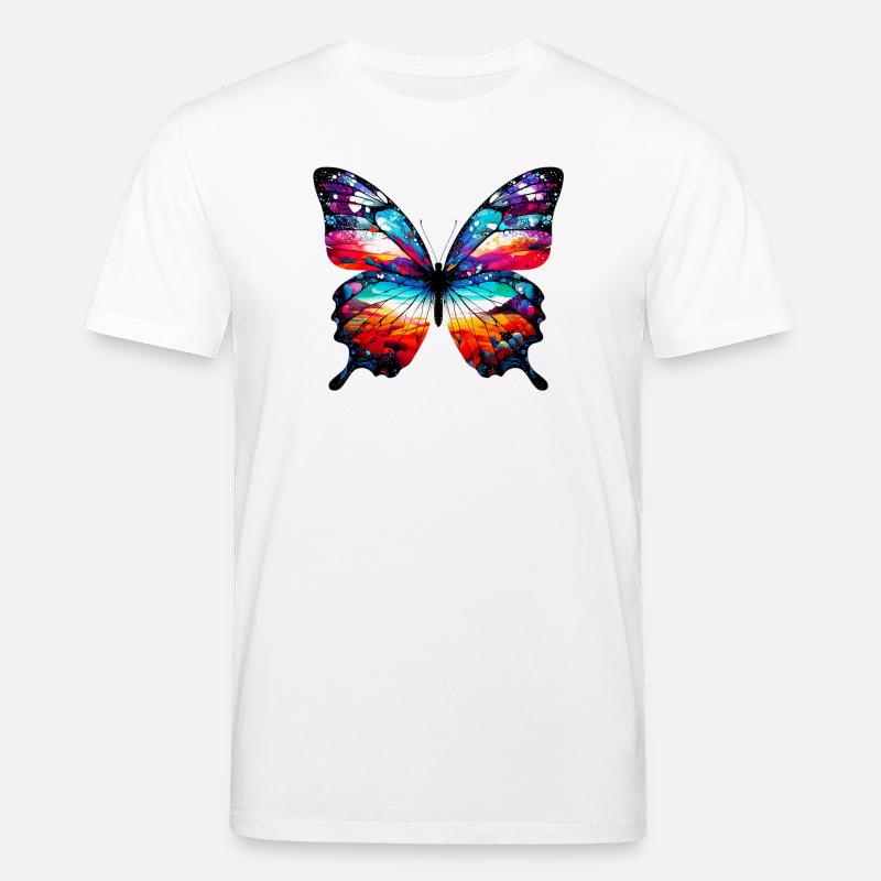 Schmetterling - Stanley/Stella Unisex Bio-T-Shirt CREATOR  - Weiß