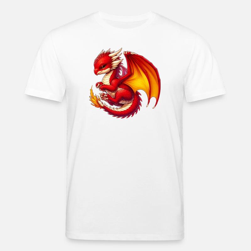Drache - Stanley/Stella Unisex Bio-T-Shirt CREATOR  - Weiß