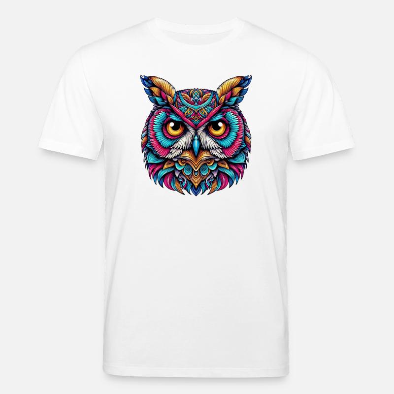 Eule - Stanley/Stella Unisex Bio-T-Shirt CREATOR  - Weiß