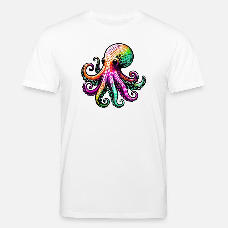 Octopus - Stanley/Stella CREATOR Unisex Organic T-Shirt - white